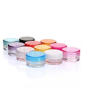 Plastvaxbehållare Jar Box Falls 3 ml och 5 ml kapacitet Kosmetik Box 11 Färger Face Cream Storage Case6935920