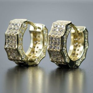 Модные мужские серьги с серьгами micro pave Zircon 925 Скуда Серьги для вечеринок для мужчин Женщины Панк Хипхоп Ювелирные изделия EHCMB