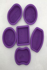 6pcsset 3D stampi in silicone per sapone per sapone essenziale che produce stampi a lume di candela stampi per casse per casse per decorazioni per torta 2487207