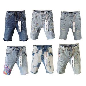 Jeans High Street American American Plus Size Hip-Hop Shorts strappato