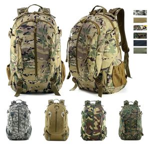 Mens 30L Army Tactical Backpack Military Assault Bag 900D Waterproof Outdoor Molle Bag Suitable for Hiking Camping Hunting 240521