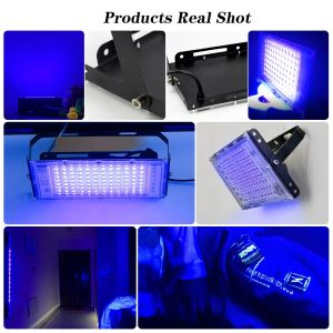 395NM UV LED -scen Blacklight Ultraviolet 50W 220V Effekt Lätt översvämning Ultravilet Lamp Fluorescerande Party Stage Light Neon Bar