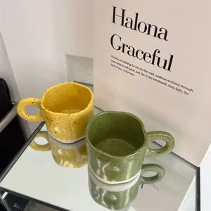 Tassen japanische Ins Becher Splash Tinte Milch Tasse Kaffee Keramik Paare Tee Büro Ice Cups Großhandel