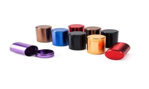 Tea Canister Titanium Alloy Mini Cylinder Sealed Tea Tin Box 7045MM Cans Coffee Tea Tin Container Storage Box 6 Colors ZZY196860164