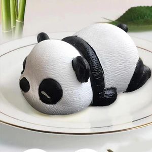 Backformen Schimmel 3d niedliche Panda Form Silikon für Kuchen Kekse Schokolade leicht zu reinigen Dessert Süßwaren