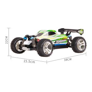 WLToys A959-B 959B Carro de corrida de corrida de alta velocidade Veículo de 70 km/h Carro 1:18 2,4 GHz 4WD RC Racing Car Toys Presente