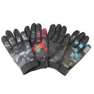 Rękawiczki sportowe Sports Camping Rękawiczki pełne palec oddychające rękawiczki piesze do polowania na rowerowe rowery alpinistyczne Camo Armia Rękawiczki taktyczne Q240525
