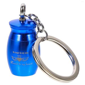 Vasos urna key decoração cadeia pendente de aço inoxidável decorações decorações de chaves de metal cinzas de metal cinzas de animais de estimação Gesto de ouro