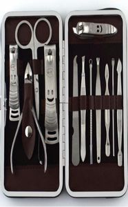 12pcs Manicure Set Pedicure Scissor Tweezer Knife Ear Pick Utility Nail Clipper Kit Stainless Steel Nail Care Tool Set New5417586