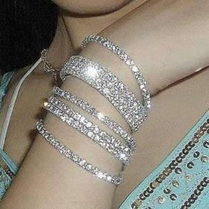 韓国のYiwuファッションスーパーフラッシュフルダイヤモンドシングルロウ弾性ブレスレット上昇イングル