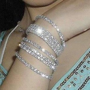 Korean S Yiwu Fashion Super Flash Full Diamond Single Row Elastic Armband Uper Ingle