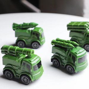 Party Favor 4pcs Symulacja Pobieranie samochodów ciężarówek wojskowych