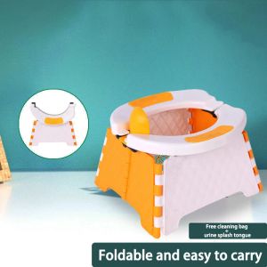 Notfallfalt der Kindermikro-Toilette tragbare Reisetoiletten-Leckset-Leckset-No-T-Töpfchen für Kinder und Reisentöpfchen