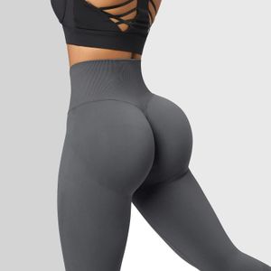 Sömlös benövning Kvinnor Yoga byxor Hög midja Höften Grepp Lyft Boots Gym Push Ups Fitness Tight Womens Legs 240507