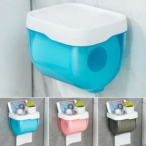 1pc Dispensador de água impermeável à prova d'água Caixa de lenço de papel do banheiro com banheiro com mesa de armazenamento de mesa de armazenamento