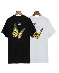 Designer Palms Mens Thirts Women039s Angels Tshirt schiena farfalla Letterfly Cotton Round Round Neck Sleep Short Sleep T6550206