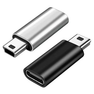 1 ~ 10 st mini 5 -stift USB -adapter B Man till USB Typ C Kvinnlig datadataöverföringskontakt för MP3 Digital Camera GPS