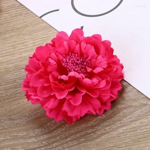 Клипы для волос Huanzhi Rose Red Red Негабаритный цвет