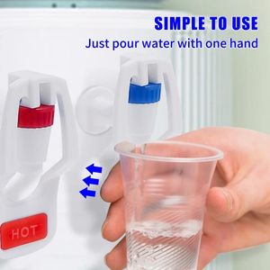 Badrumsvaskkranar 1/2st Push Type Plastic Water Dispenser kran TAP -ersättning Hem Viktig drickande fontäner Bibcocks