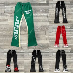 Projektantki Męskie spodnie graficzny Druk Vintage Mikro stretch Flear Pants Men Women Women Lose Casual Sports Joggers Drespants 2024