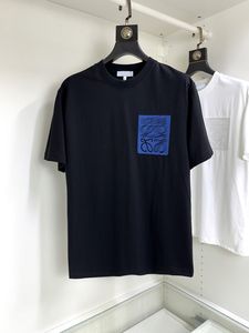 2024 Designer Moda Moda Trend T-shirt Gradiente de impressão Design de algodão camisa de manga curta diária Men casual Men