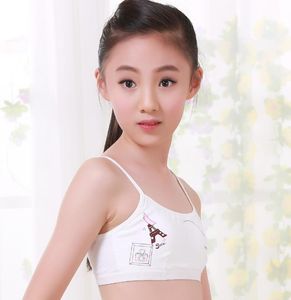 Fashion Puberty Underwear Young girl bra Teenagers Student sports wireless Training Bras camisole vest 815Y NoSeven4822297