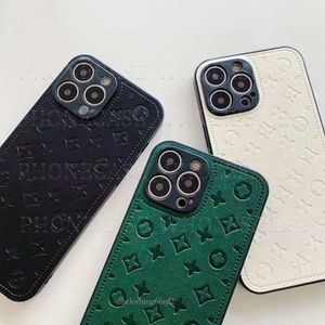 Designer Telefon iPhone 15 Case 14 Pro Max Lu Leather Hi Quality 13Pro 12Pro 13 12 11 X Xs 7 8 Purse med Box Packing FF0817 640C