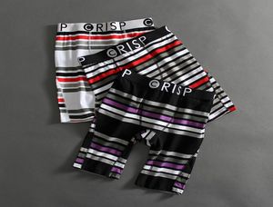 Promotion Many styles can choose Crisp Men Printed Boxer Briefs Men039s Hip Hop Underwear Cotton Breathable Long Athletic size9547850