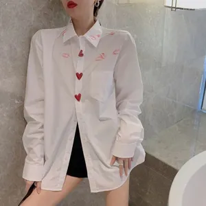 Women's Blouses Spring Autumn Solid Color Tops Ladies Business Casual Shirts 2024 White Interior Lapping Fashion Clothing