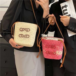 Handheld sznurkaczka kubełko torba kontrastowa Kolor wszechstronna torba krzyżowa dla kobiet letnia torba designerska torebki