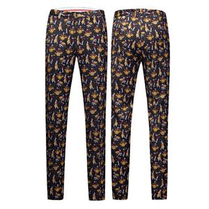 Męskie spodnie męskie spodnie drukowane męskie wysokiej jakości wydruki mody ulicznej spantscool Casual Pants Q240525