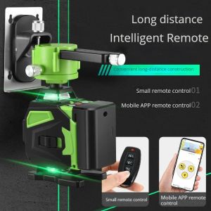 16 linhas 4D Nível de laser com tripé / nível de laser Linha verde Selfleveling 360 Horizontal Green Beam Professional Laser Nível