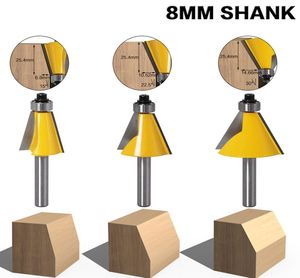 8mm Shank pah yönlendirici biti 15 225 30 Derece Ahşap Makinesi için Freze Kesici2107877
