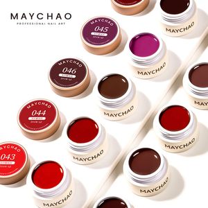 Maychao 70 Colors Gel Gel лак -лак Строитель Art French Nail Gum Clear Natural Color Soak от ультрафиолетового светодиода 5 мл.