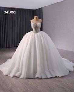 Kristallärmelne Phantomkugel Kleid Quaste Empire handgefertigtes Luxuskleid SM241051