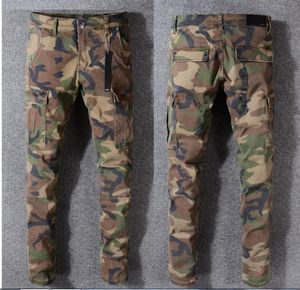 新しい2018 Jayz Camo Pants Slim Tyga Camo Jeans Jeans Hiphop Fashion New West Camouflage7360947