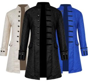 Gentlemen Men039s Coat Fashion Steampunk Vantage Tail Coace Giacca di abito vittoriano Cappotto vittoriano Men039s costume uniforme4504904