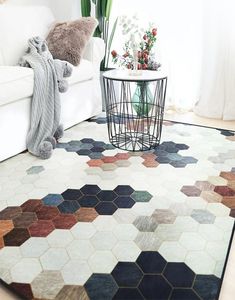 Dywan nordycki prosty lekki wzór geometryczny dywany dywany do salonu w sypialni strefa dywanika stołowa krzesło antylowe nowoczesne 8259140