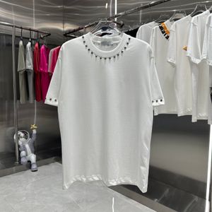 Designer Tide T Shirts Chest Letter Laminerad tryck Kort ärm High Street Löst överdimensionerad Casual T-shirt 100% Pure Cotton Tops för män och kvinnor M4431