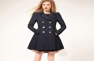 Tutta la moda principessa femminile slim cimio grattugiata giacca per vento sottili e cappotti blu scuro beige7827750