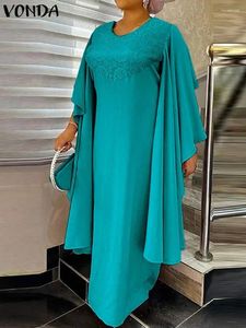 فساتين غير رسمية 2024 فوندا بوهيميان ماكسي فستان الخريف النساء الطويل منذ فترة طويلة