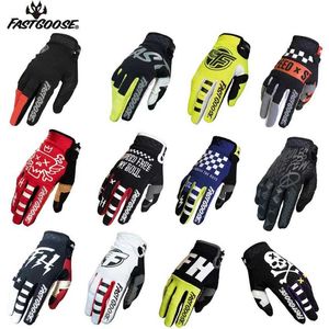 Спортивные перчатки 2023 Новые воздухопроницаемые мотоциклетные перчатки Full Finger Bicycles Racing Car Motocross Gloves Unisex Mtb Mx DH Gloves Quicking Q240525