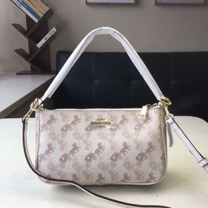 2024 Classic Carriage Print Handheld Underarm Mahjong Coated Old Flower One Shoulder Crossbody Small Square Bag 80% factory wholesale