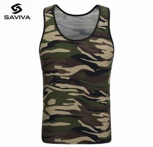 Ganzes 2017 Saviva Men Tanktop -Baumwolle Hochqualitäts hochwertige Oneck Stripte T -Shirt Camo Army Grüne Ärmel für die ganze Tarnung Tan5556524
