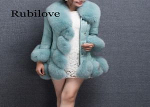 2019 Winter Autumn Women jacket coat Leather Coats Faux Furry fur jacket Women Office Long Coat9566768