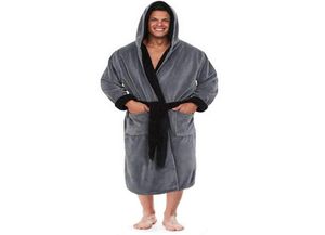 men039s سام رداء الاستحمام Kimono تيري رداء ثوب ثوب مخصص الاستحمام دش صالة الشتاء ارتداء منشفة مقنعين ذكر منزل Ni4244975