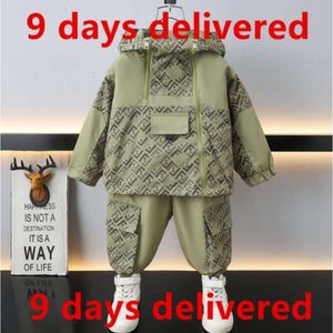 9 days delivered dhgate 2023ss kids designer clothes boy girl Clothing Sets zipper windbreaker jacket pant tracksuit children coat