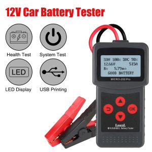 12V för garageverkstad Auto Tools Mekanisk batterikapacitet Tester biltillbehör Micro200Pro Car Battery Tester