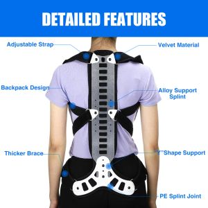 Corretor de postura Suporte de costas confortáveis nas costas e ombro para homens e mulheres - dispositivo médico para melhorar a má postura