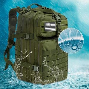 30L/50L 1000D Nylon Waterproof Backpack Outdoor Backpack Rucksacks Tactical Sports Camping Hiking Travel Fishing Hunting Bag 240524